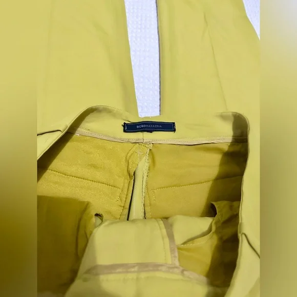 BCBGMaxazria chartreuse blazer pantsuit set - Picture 8 of 8